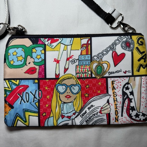 Brighton Glam Girl Crossbody Pouch Bag Purse Tom Clancy Fashionista NWOT - Picture 2 of 6